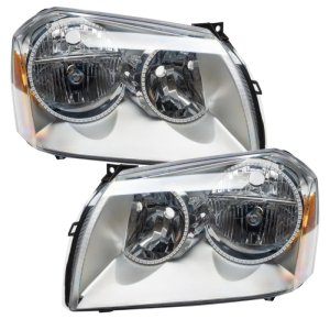Dodge Magnum Headlight Assemblies - ORACLE Lighting - SMD HL - ColorSHIFT w/ BC1 Controller - Chrome - `05-`07